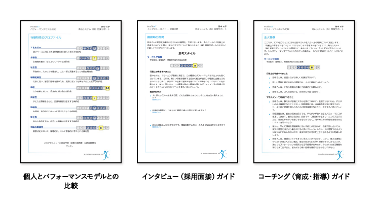 特定の職務における 理想的な人物像 を定義し 成功の可能性を測定 Profilext アセスメント サイコム ブレインズ株式会社